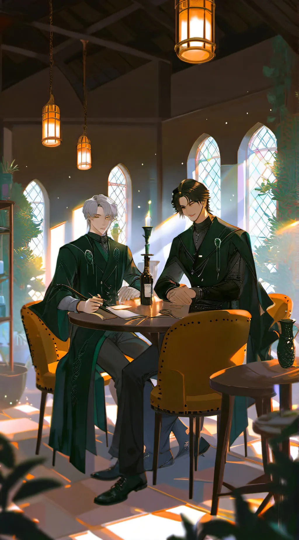 ai character: slytherin boys background