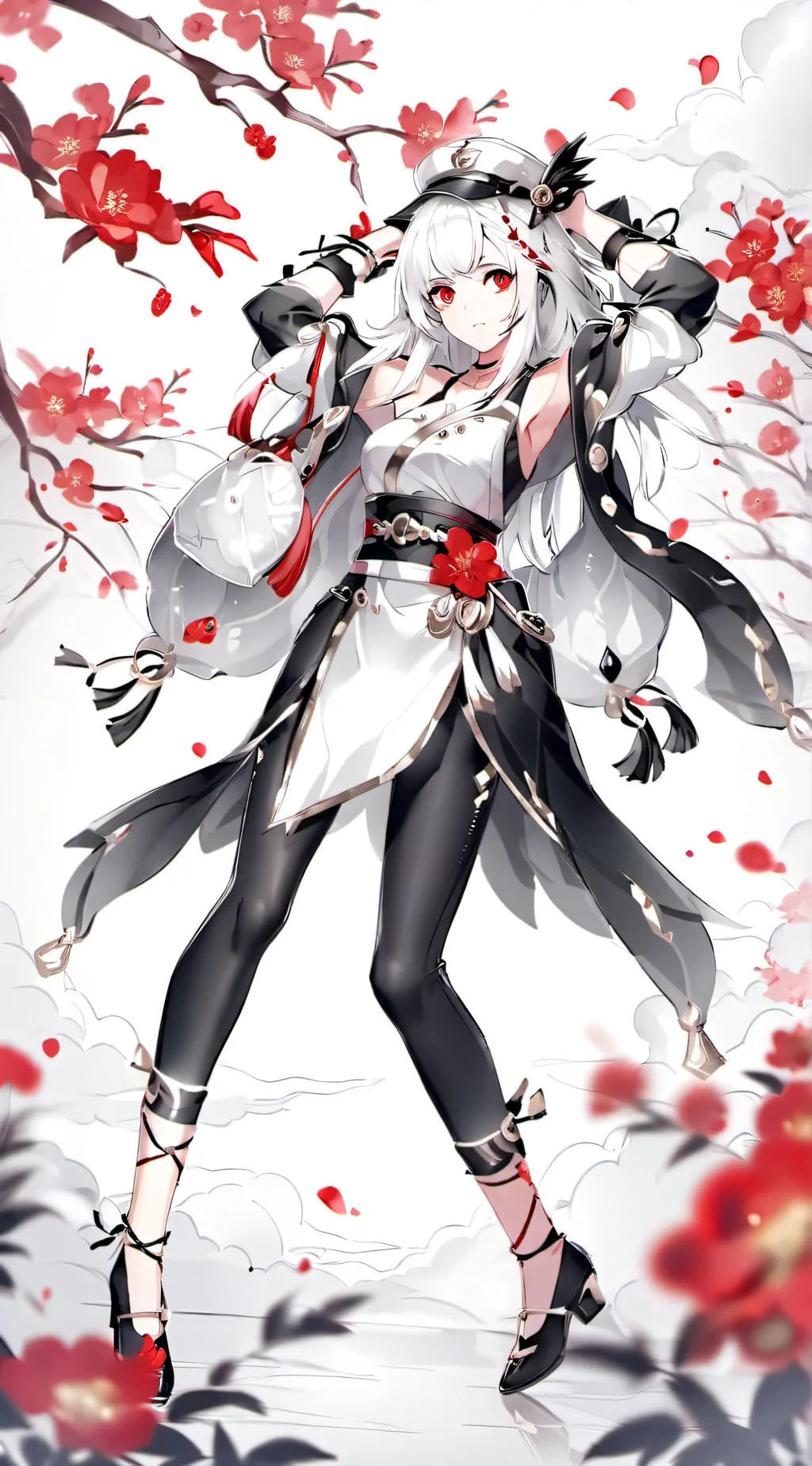 ai character: lady background