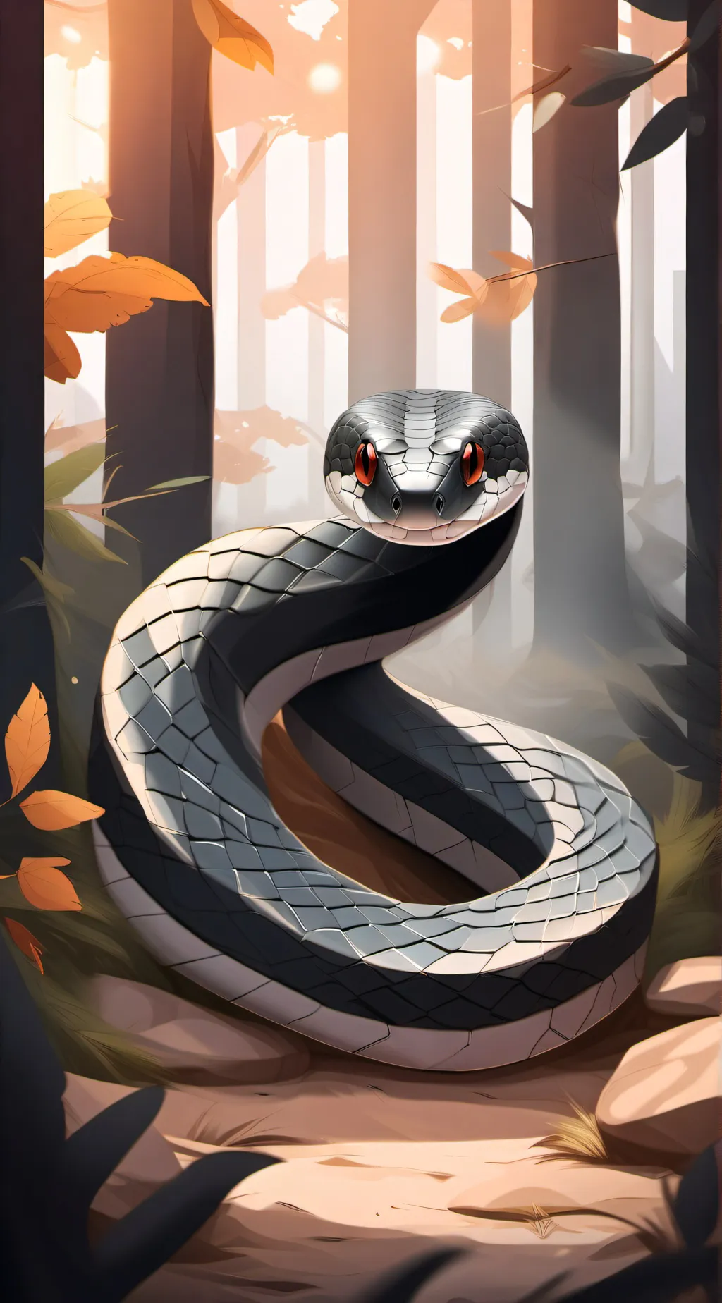 ai character: mha snake background