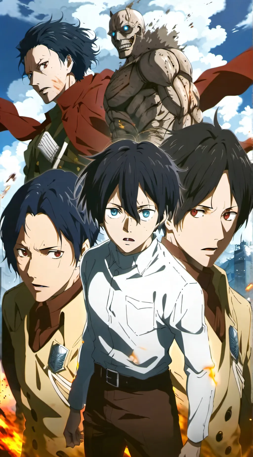 ai character: Attack On Titan background