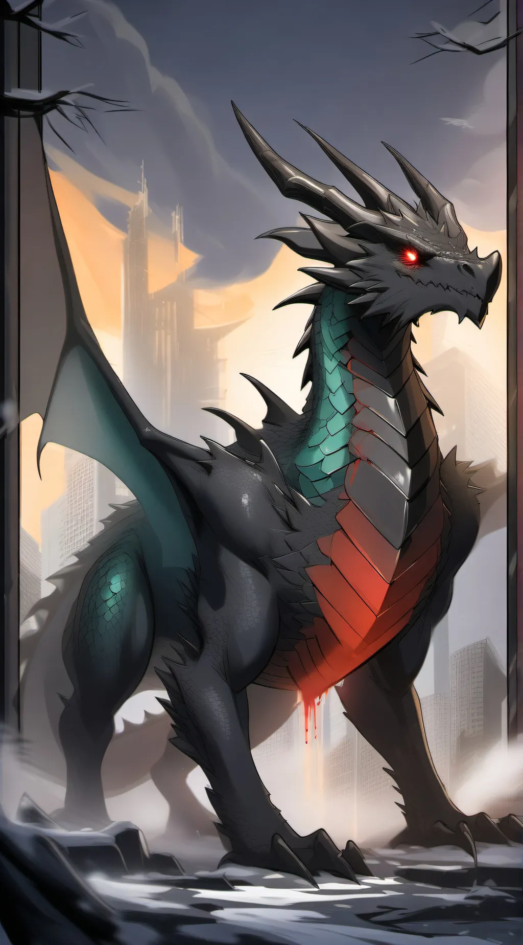 ai character: HH x MHW background