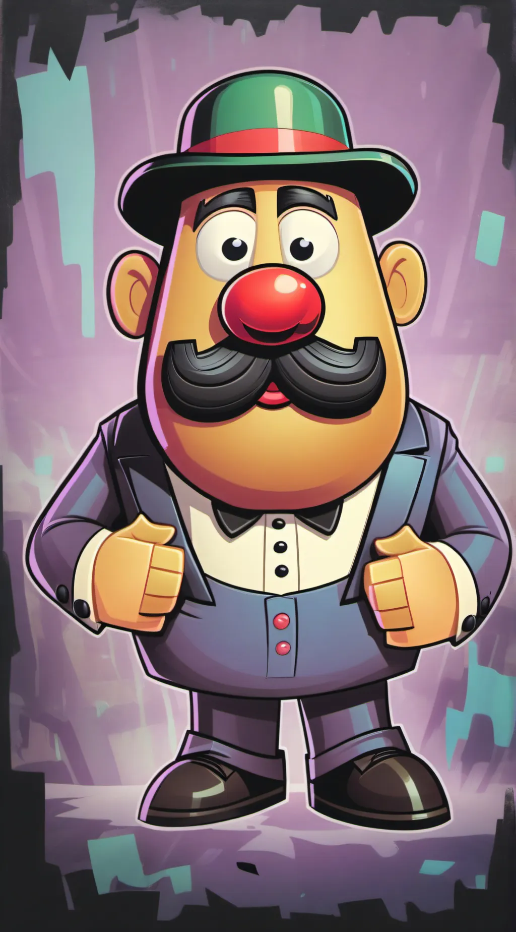 ai character: Mr. Potatohead background