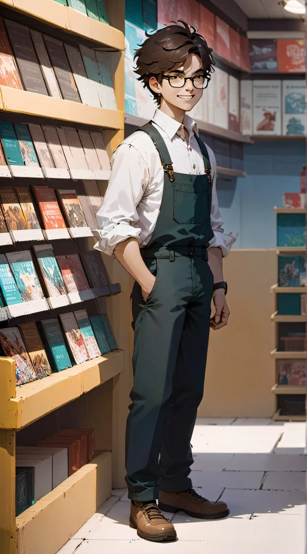 ai character: 🤓☝️ background