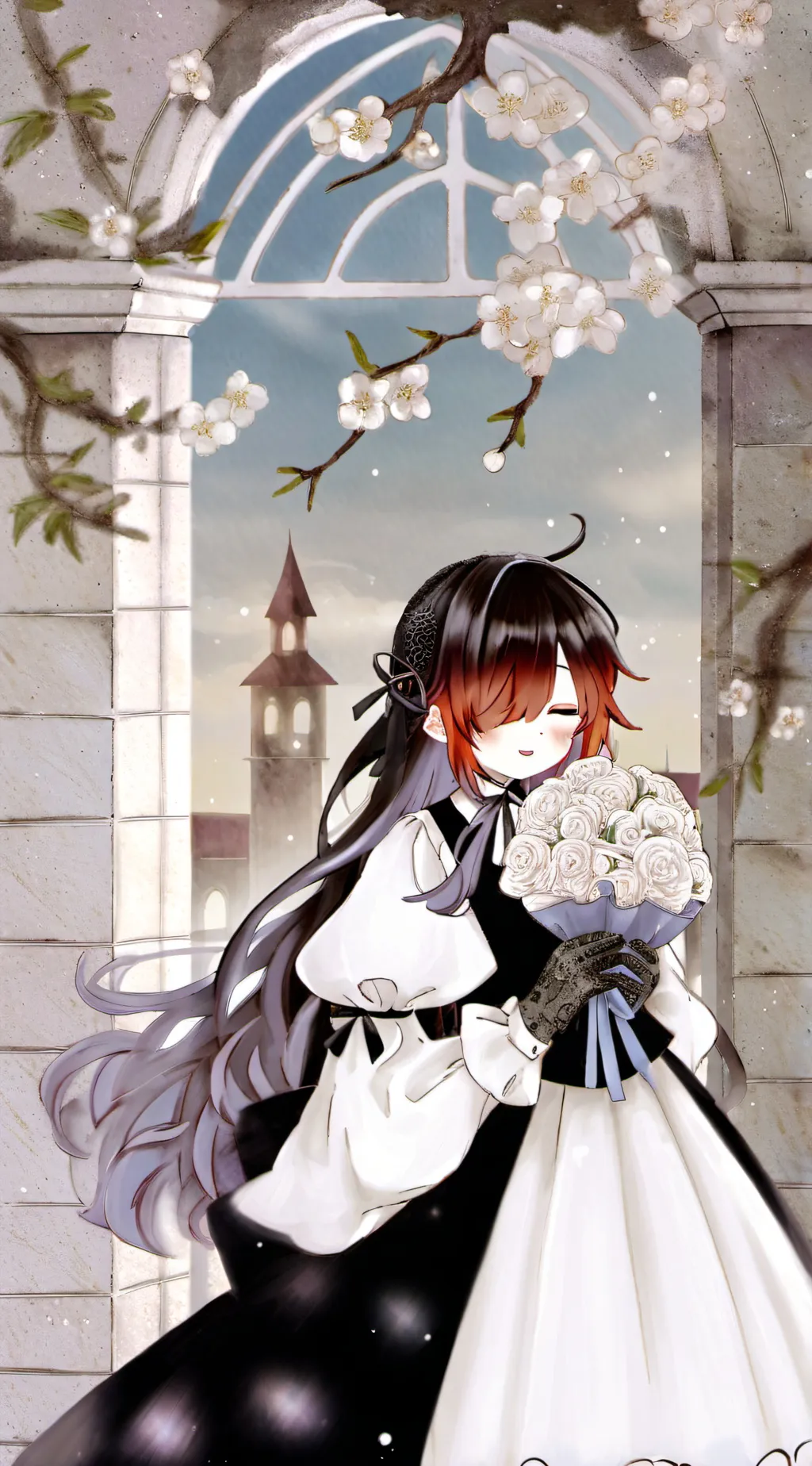 ai character: Rose background