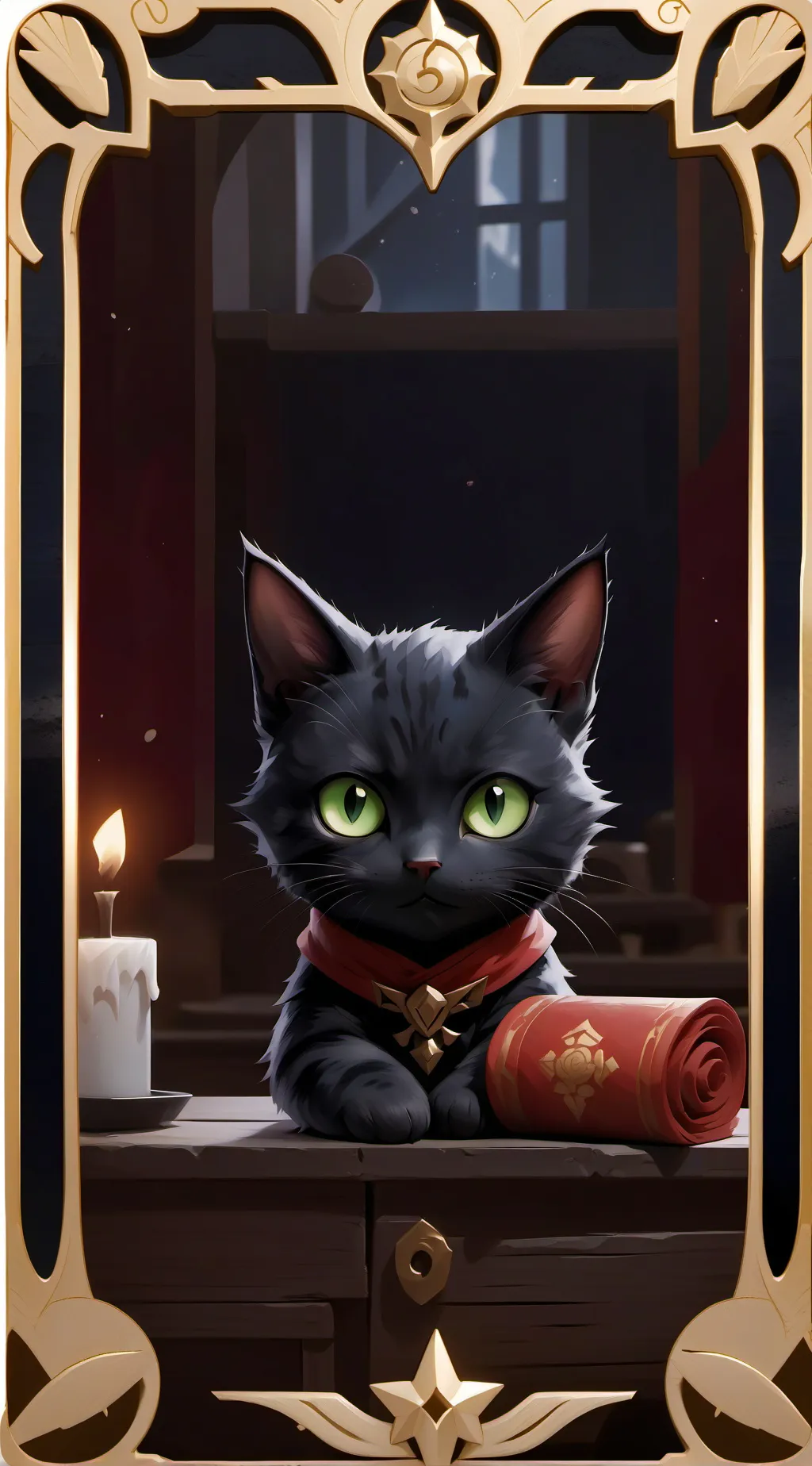 ai character: Dark Catnap background
