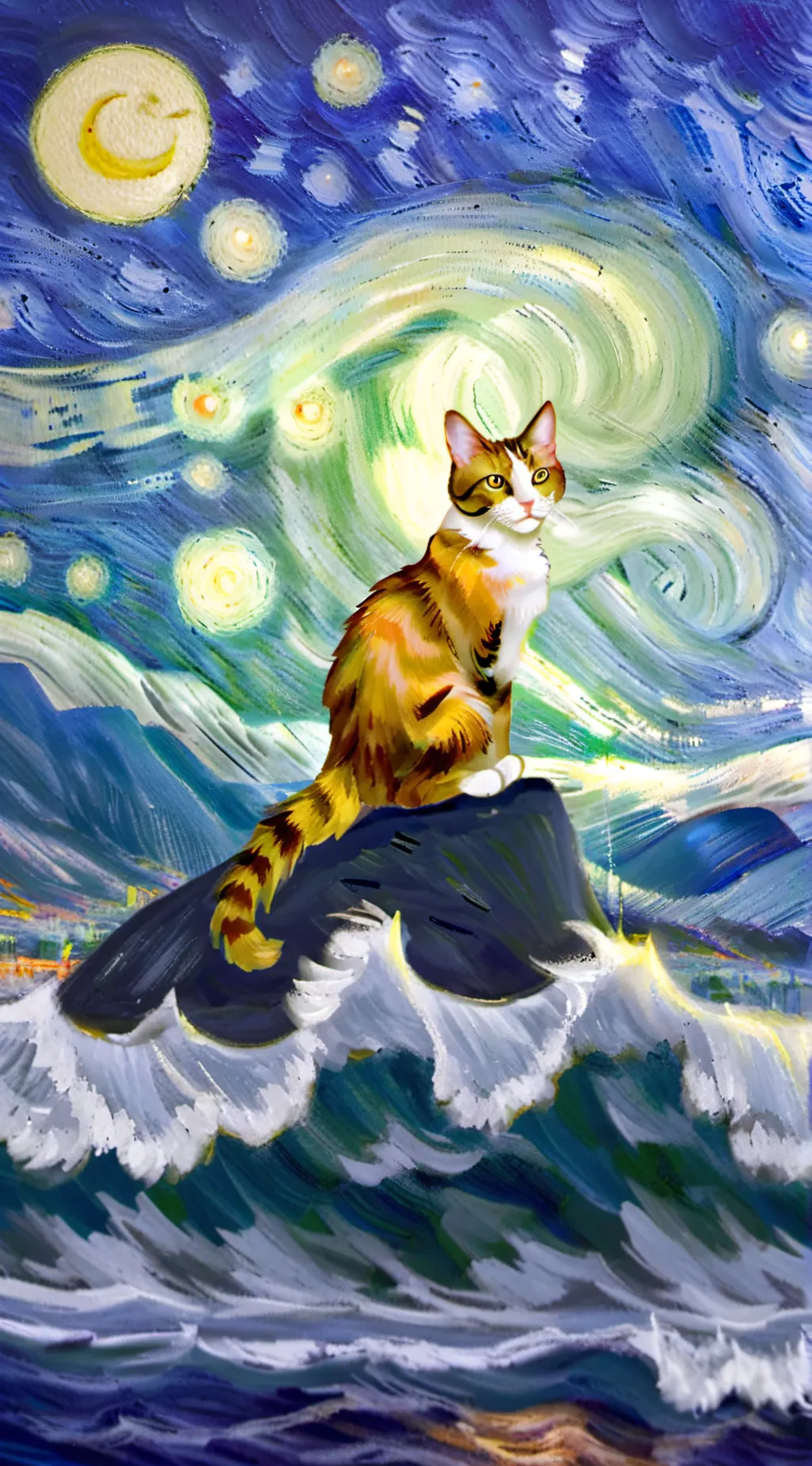 ai character: sigma cat background