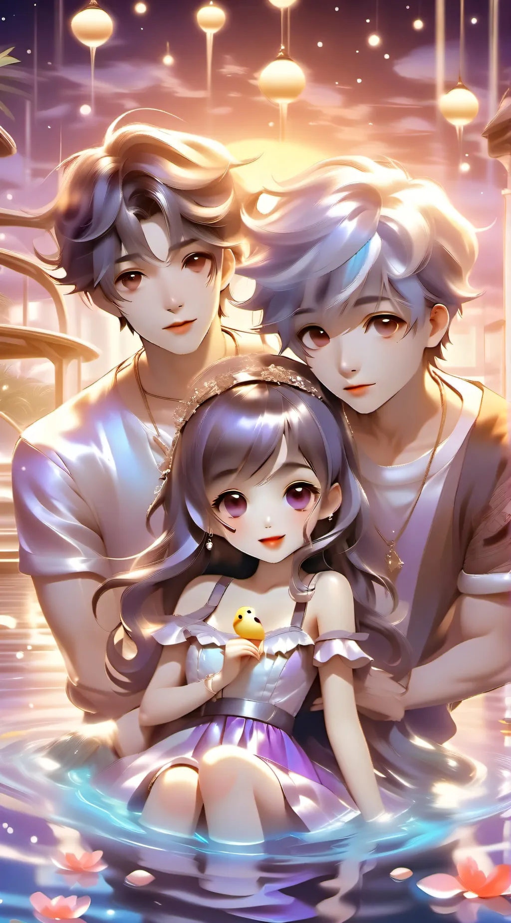 ai character: James Alex and Ava background