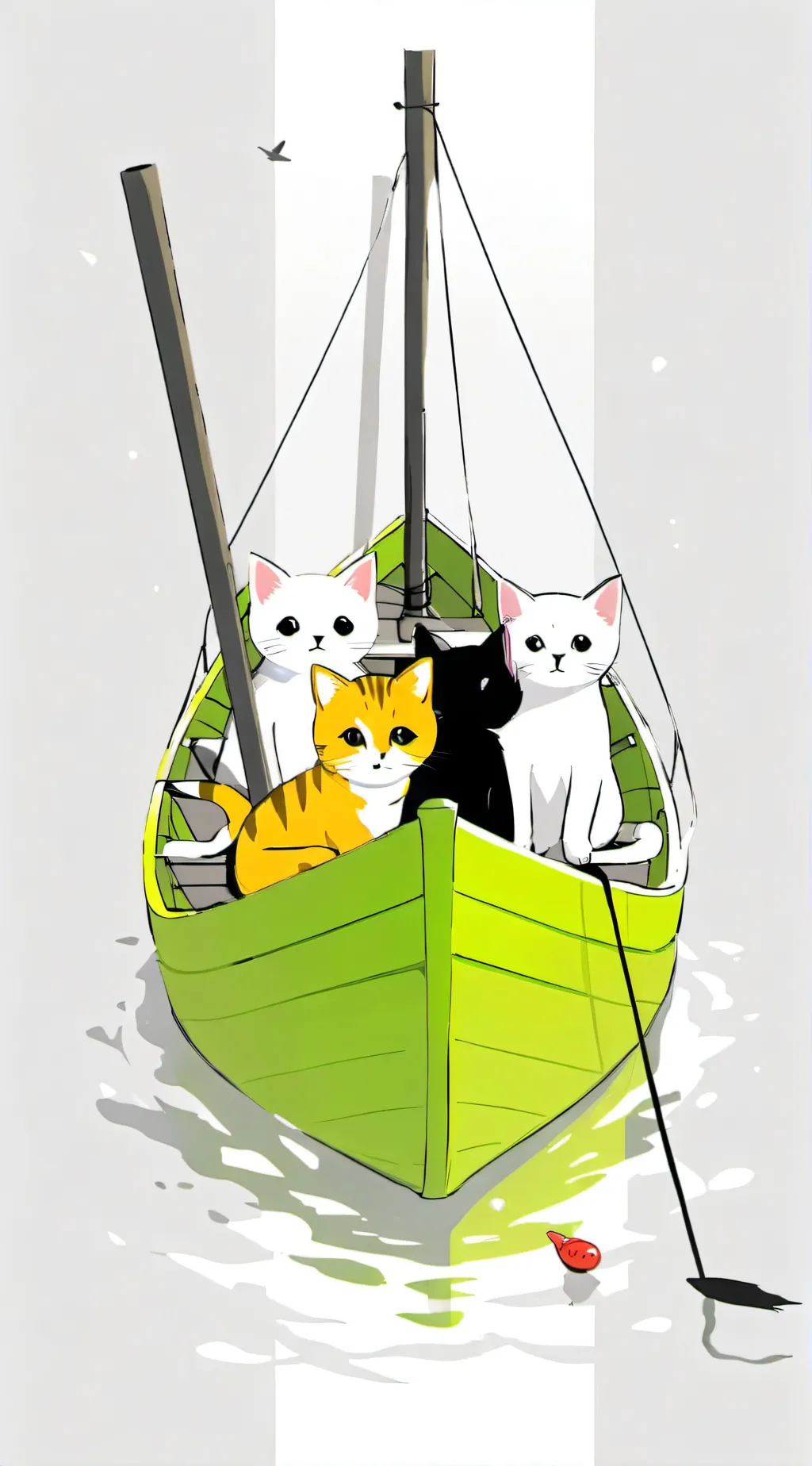 ai character: abandoned kitties background