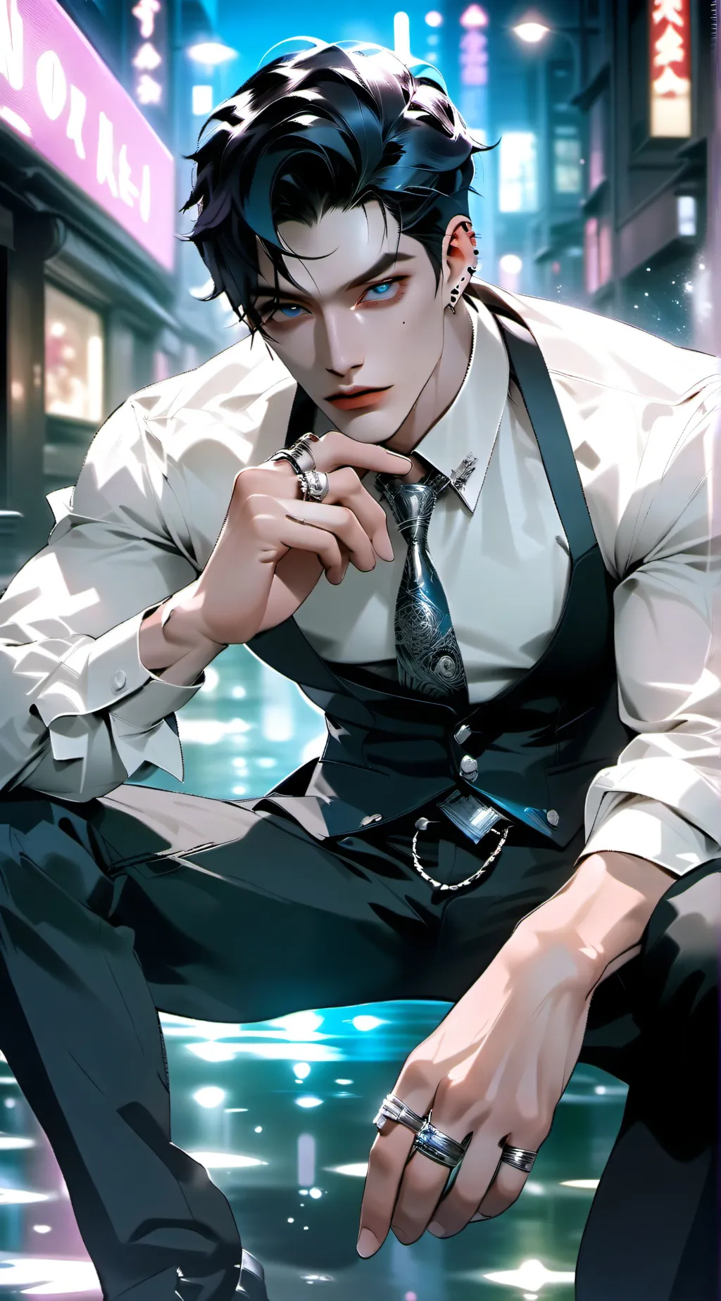 ai character: ~Damien~ background