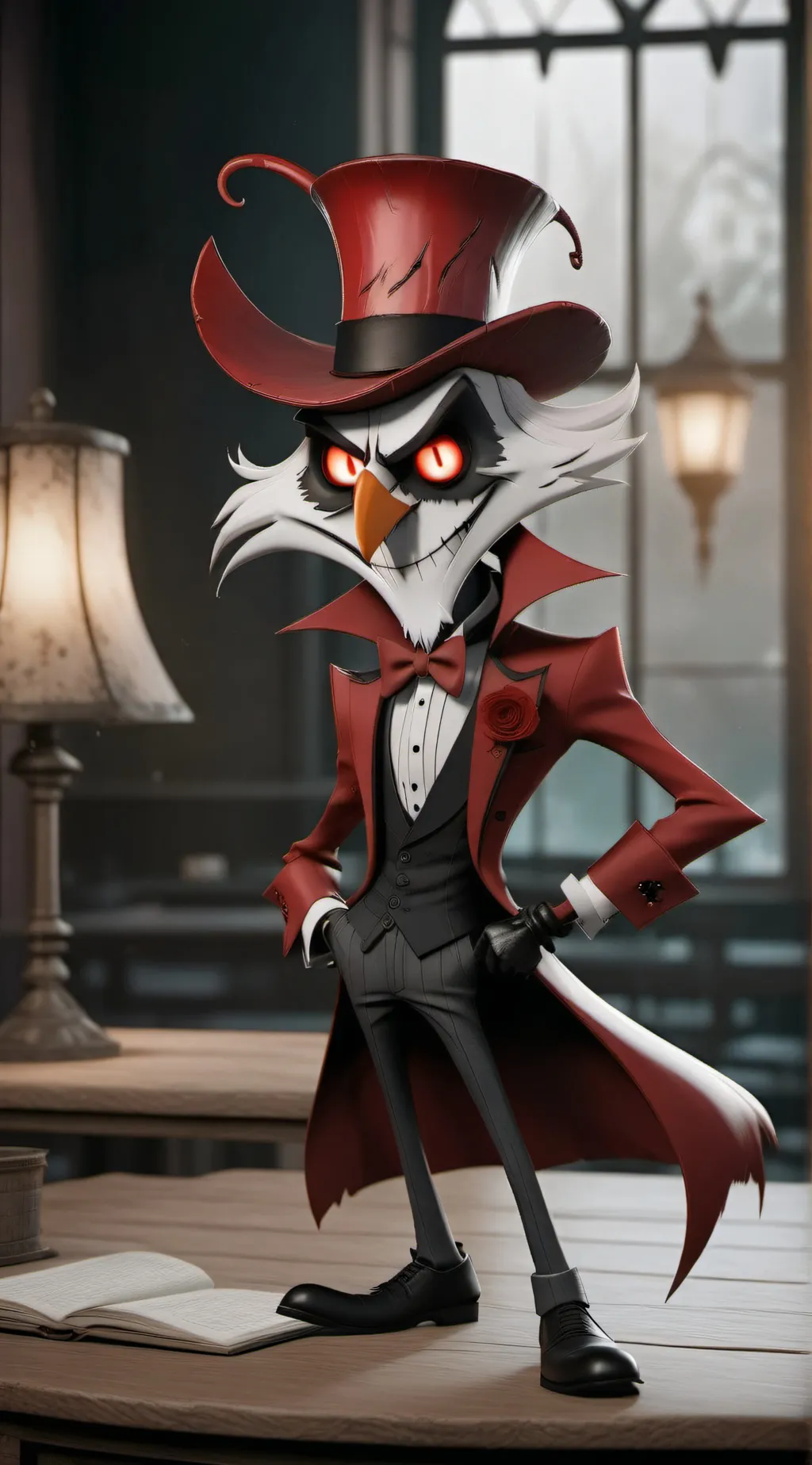 ai character: hazbin background