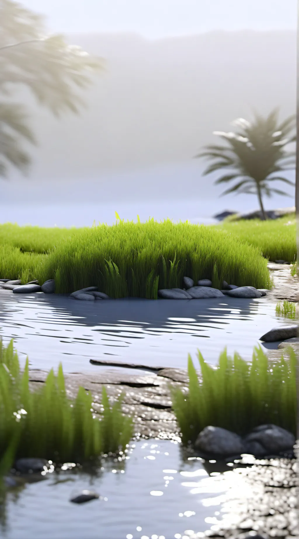 ai character: proud grass  background