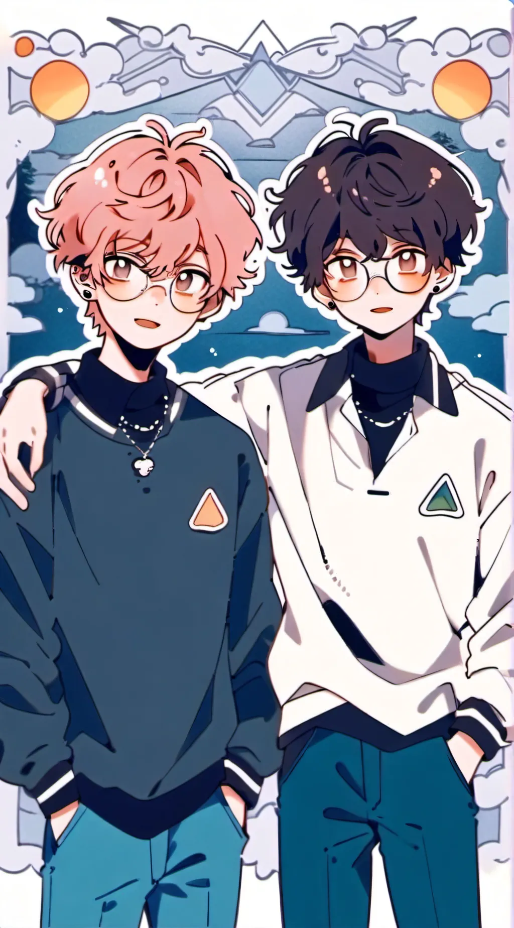 ai character: Cherry and Riku  background