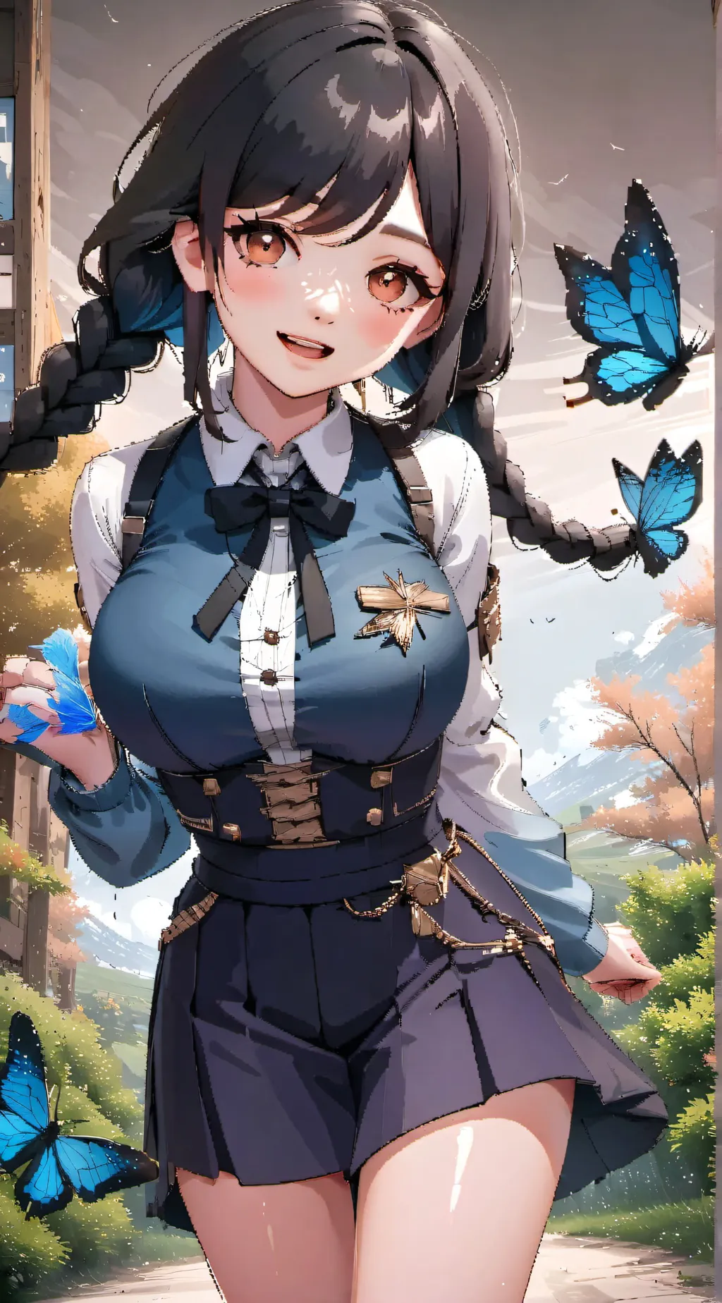 ai character: kny background