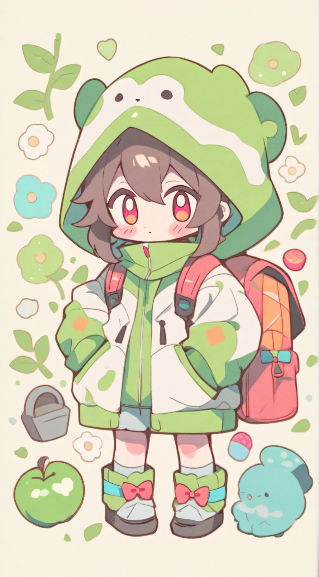 ai character: tv man❤️tv woman background