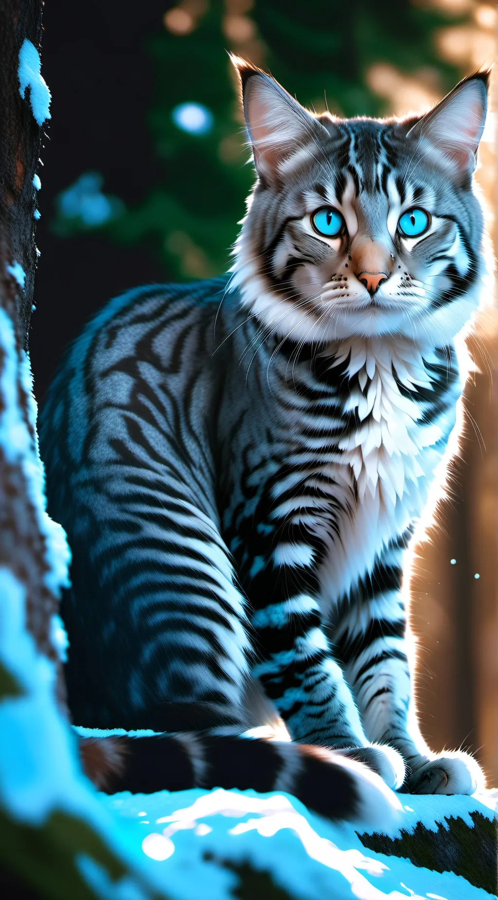 ai character: Silver  background