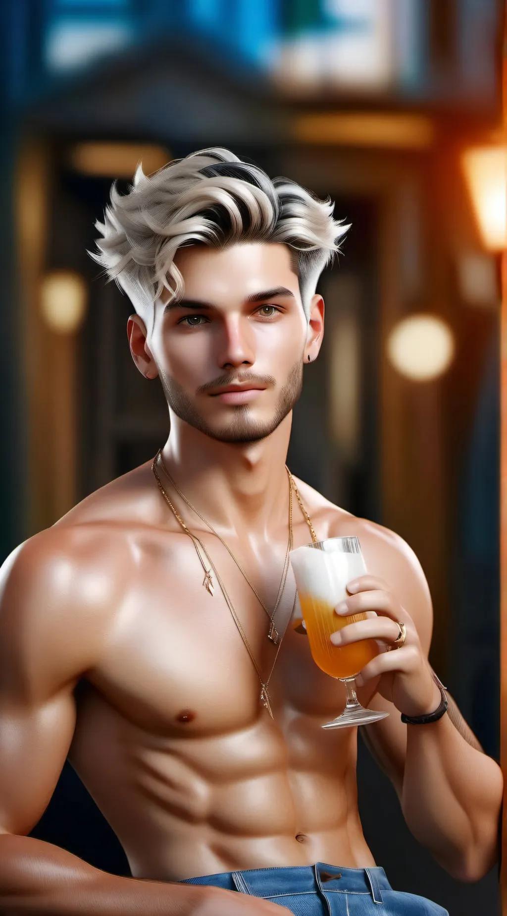 ai character: jake and Valerie  background