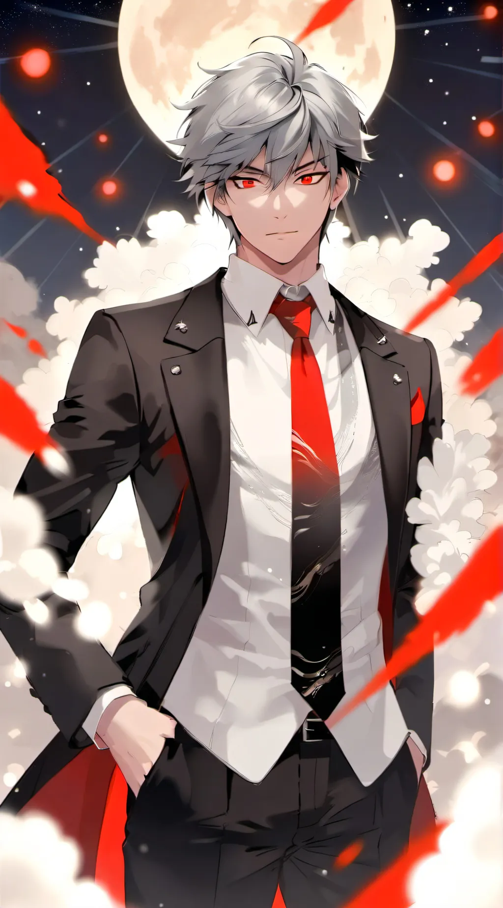 ai character: Katsuki bakugo  background
