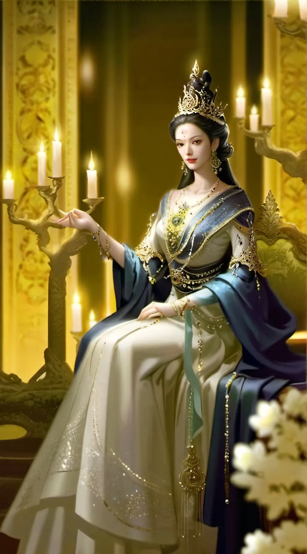 ai character: The Queen background