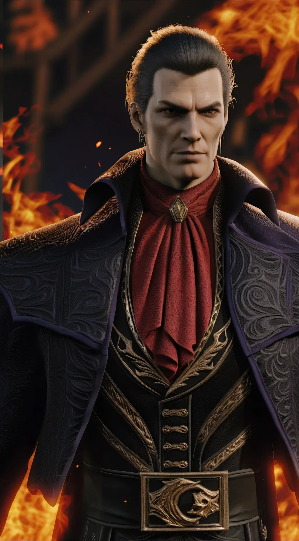 ai character: Flamer background