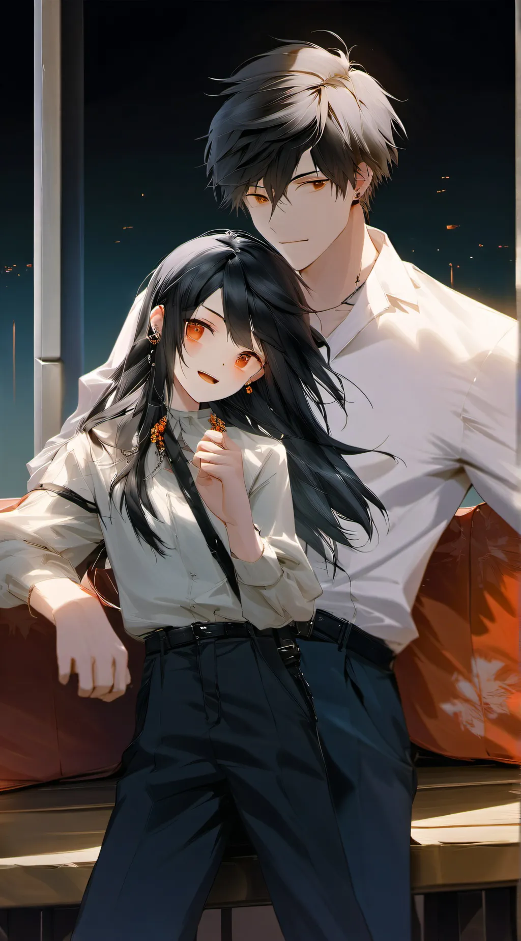 ai character: Aden and gina background