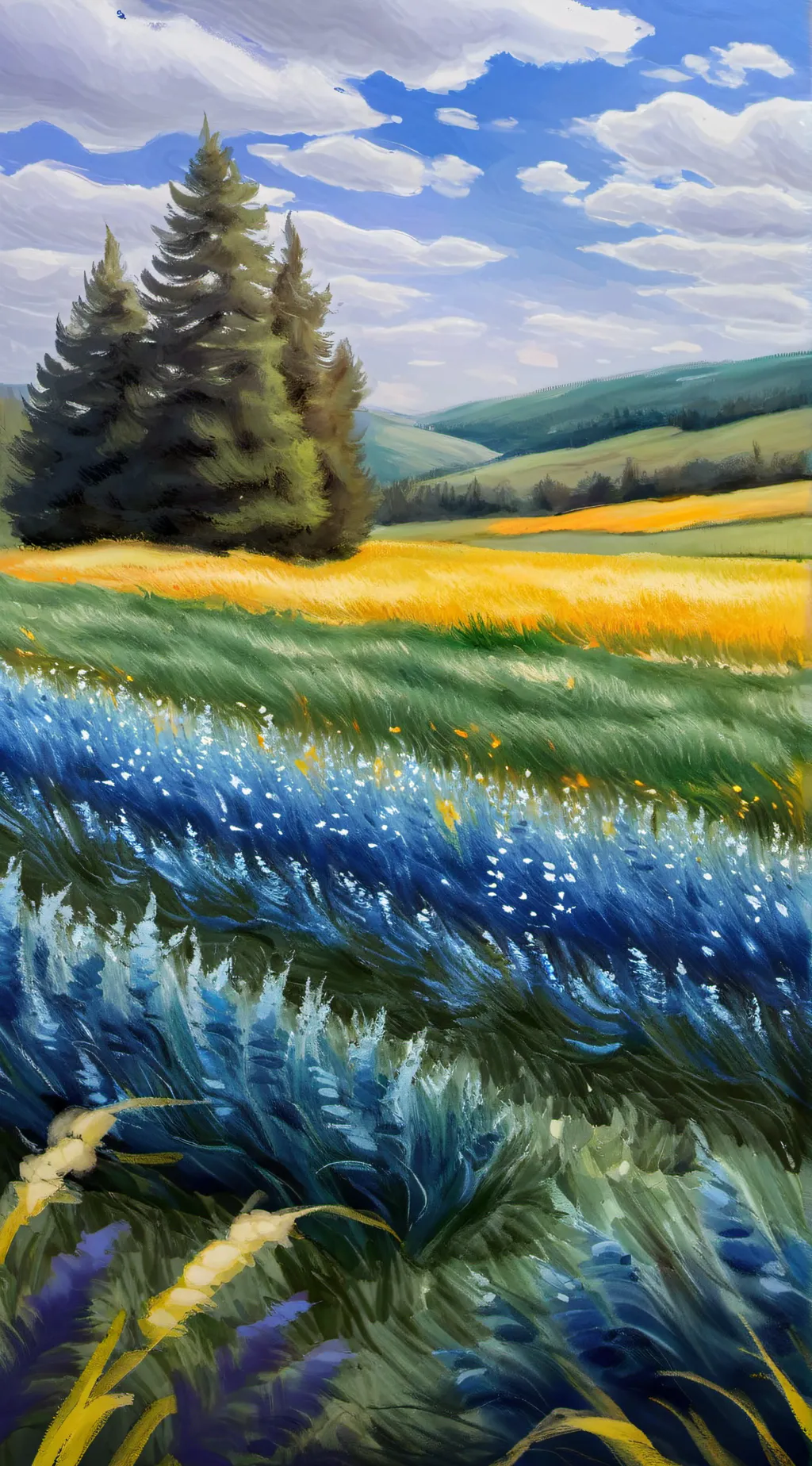 ai character: Basically grass ai background