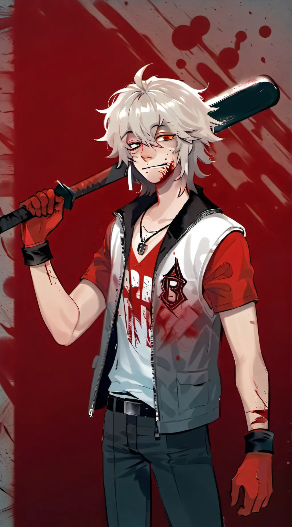 ai character: Evil  rocky dad  background