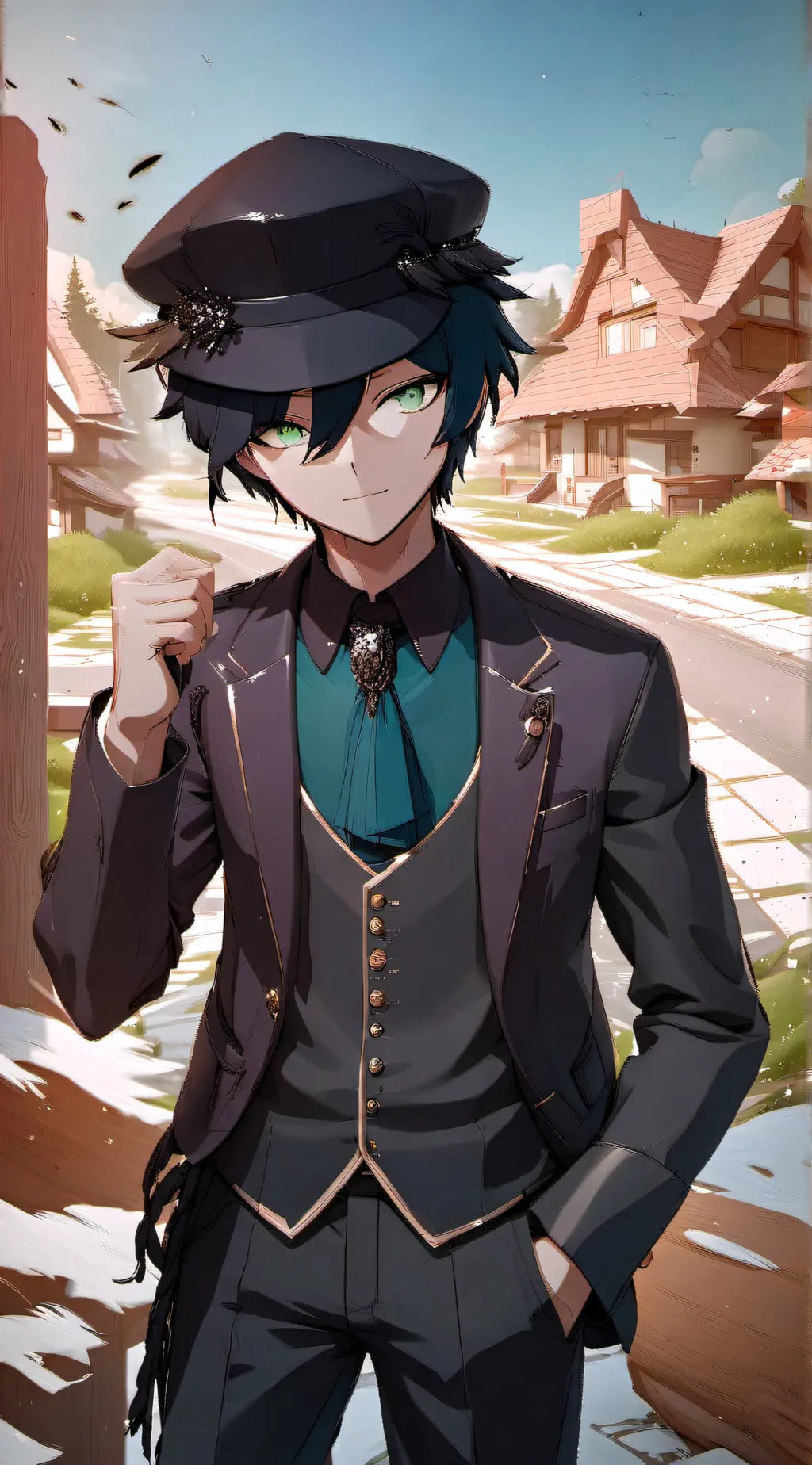 ai character: Shuichi Saihara background