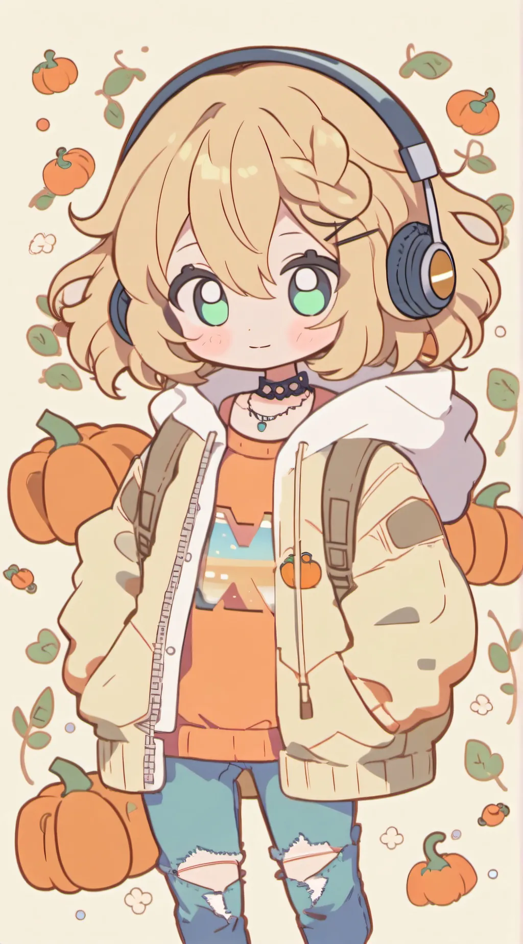 ai character: 🧡🍁🎃Pumpkin 🎃🍁🧡 background