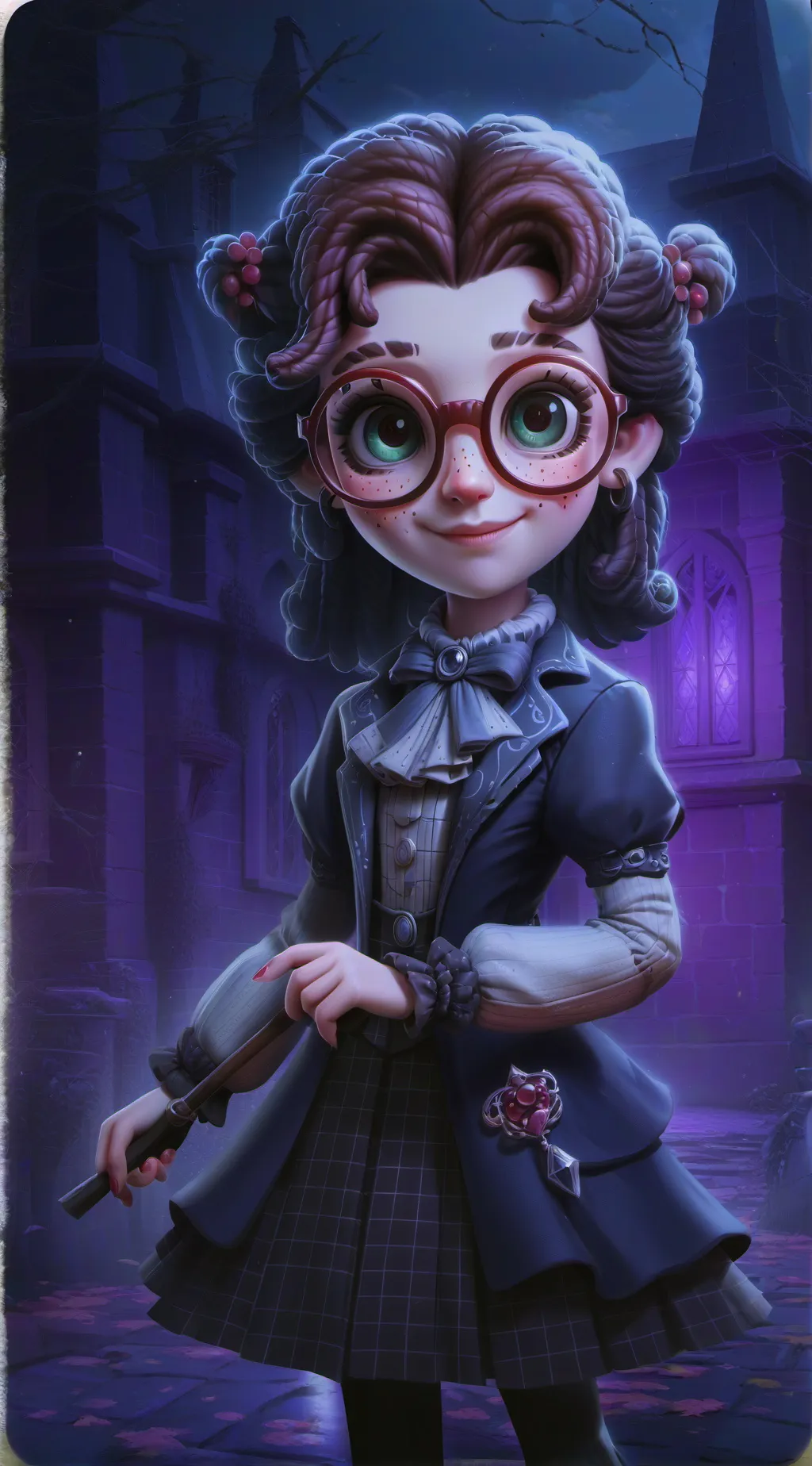 ai character: Lizard/lil sister  background