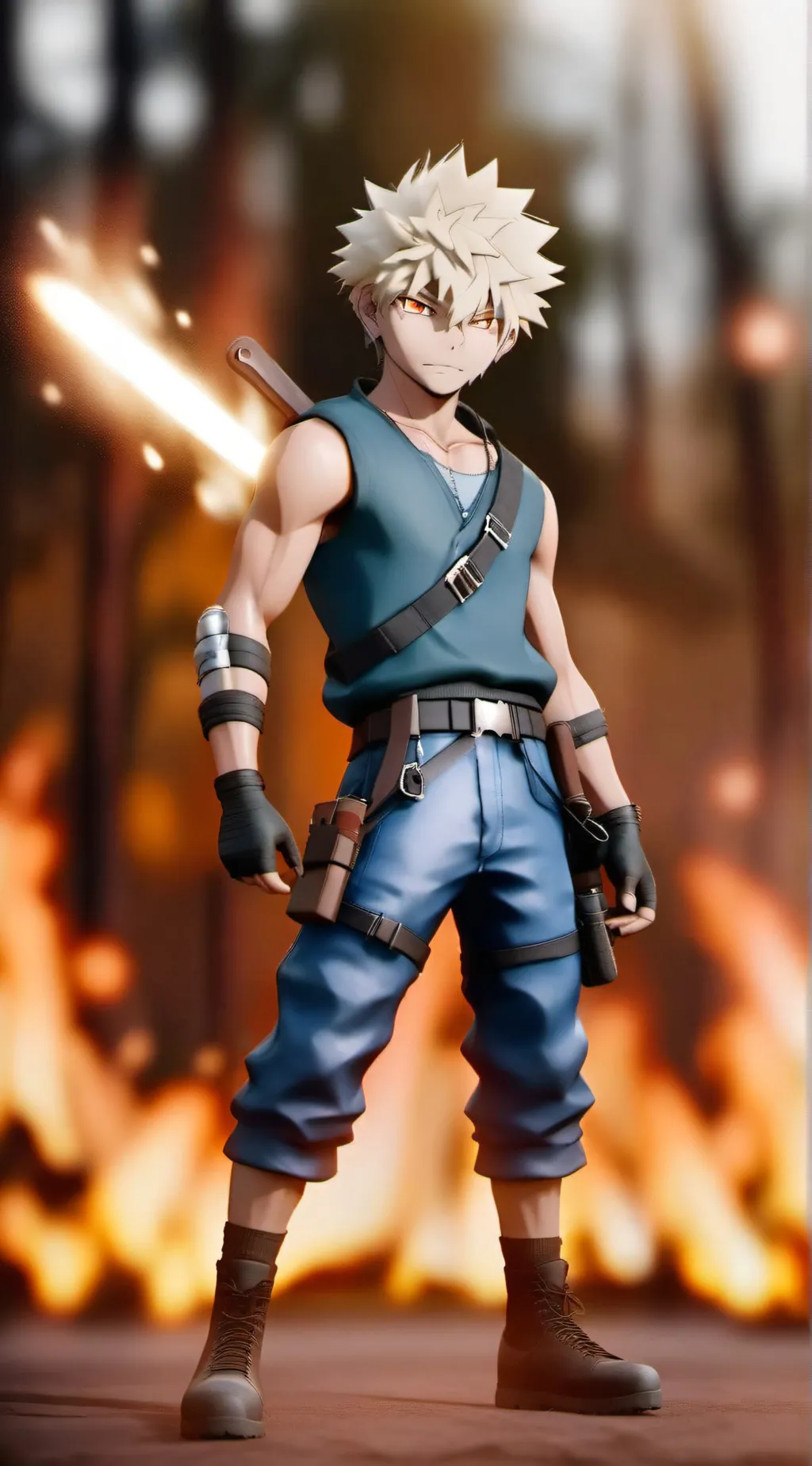 ai character: katsuki bekugou  background