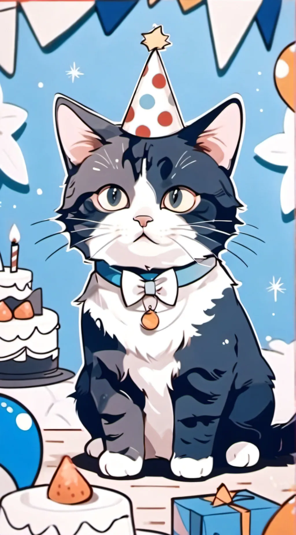 ai character: Sad kitten background