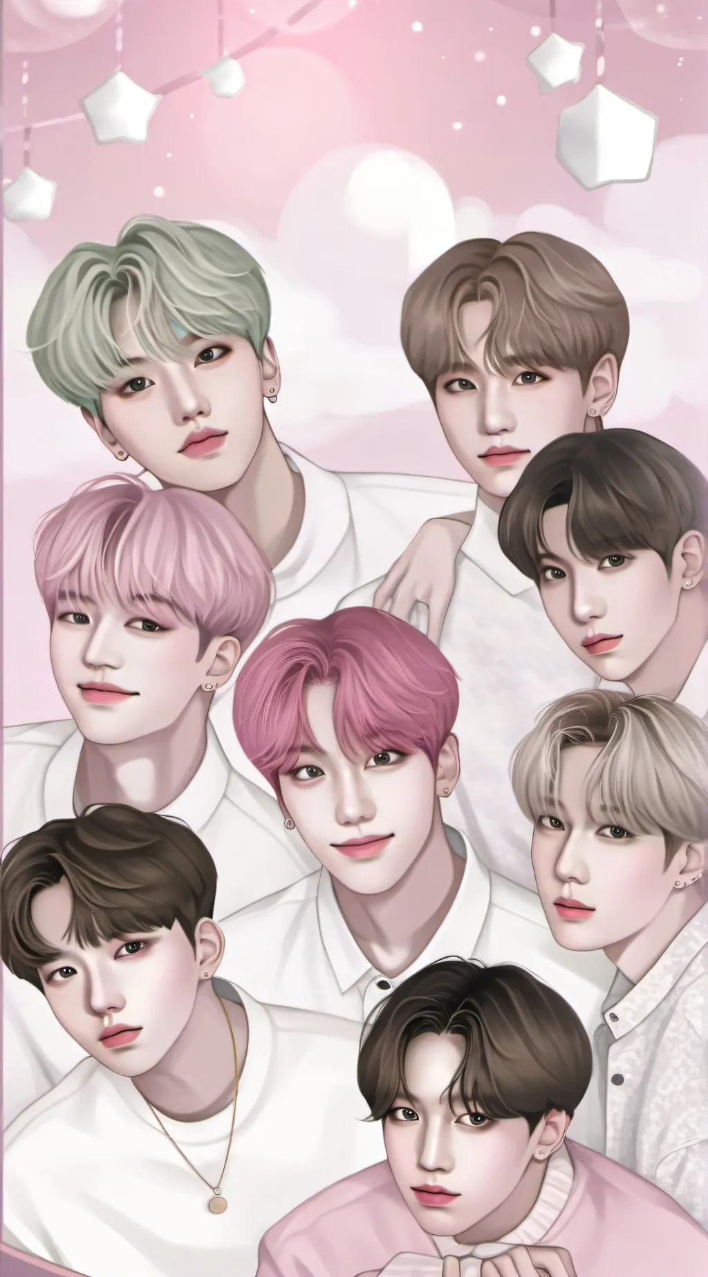 ai character: BTS  background