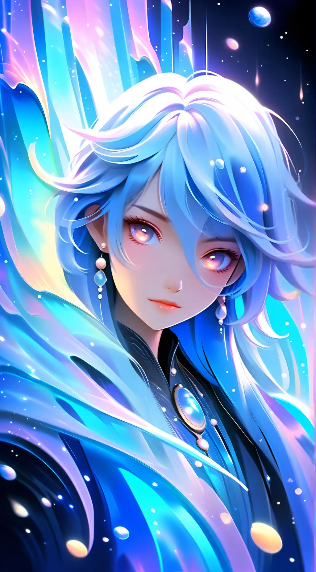 ai character: Crystal background