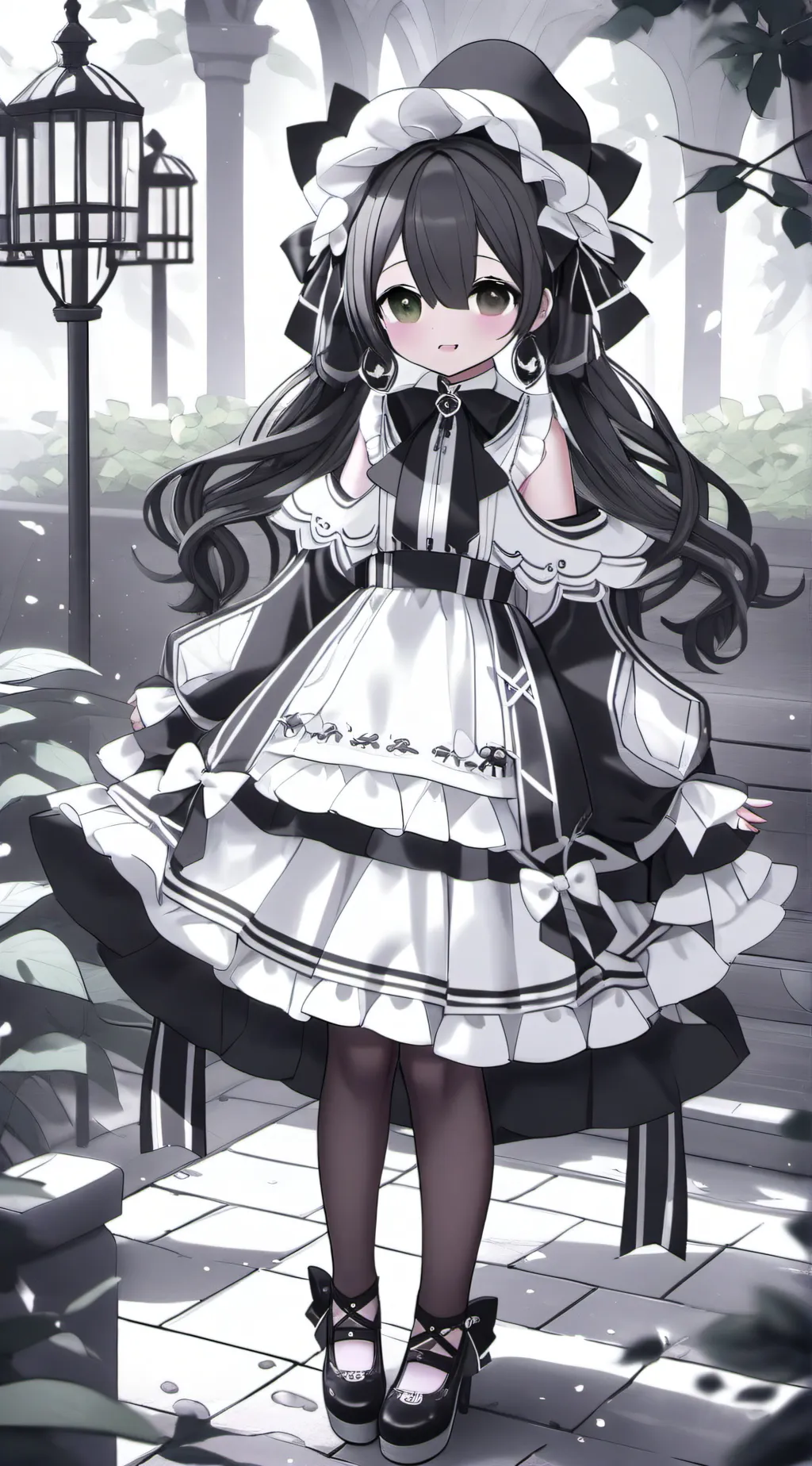 ai character: Maid gurl background