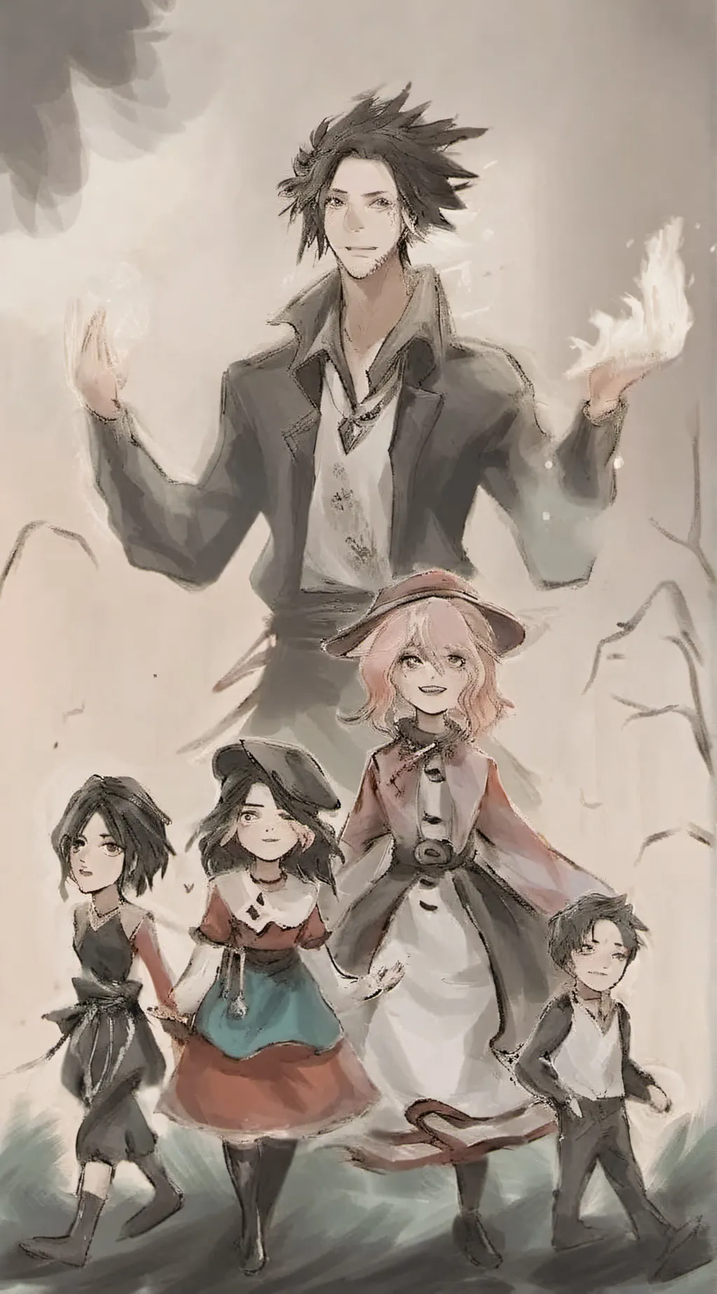 ai character: rotten family  background