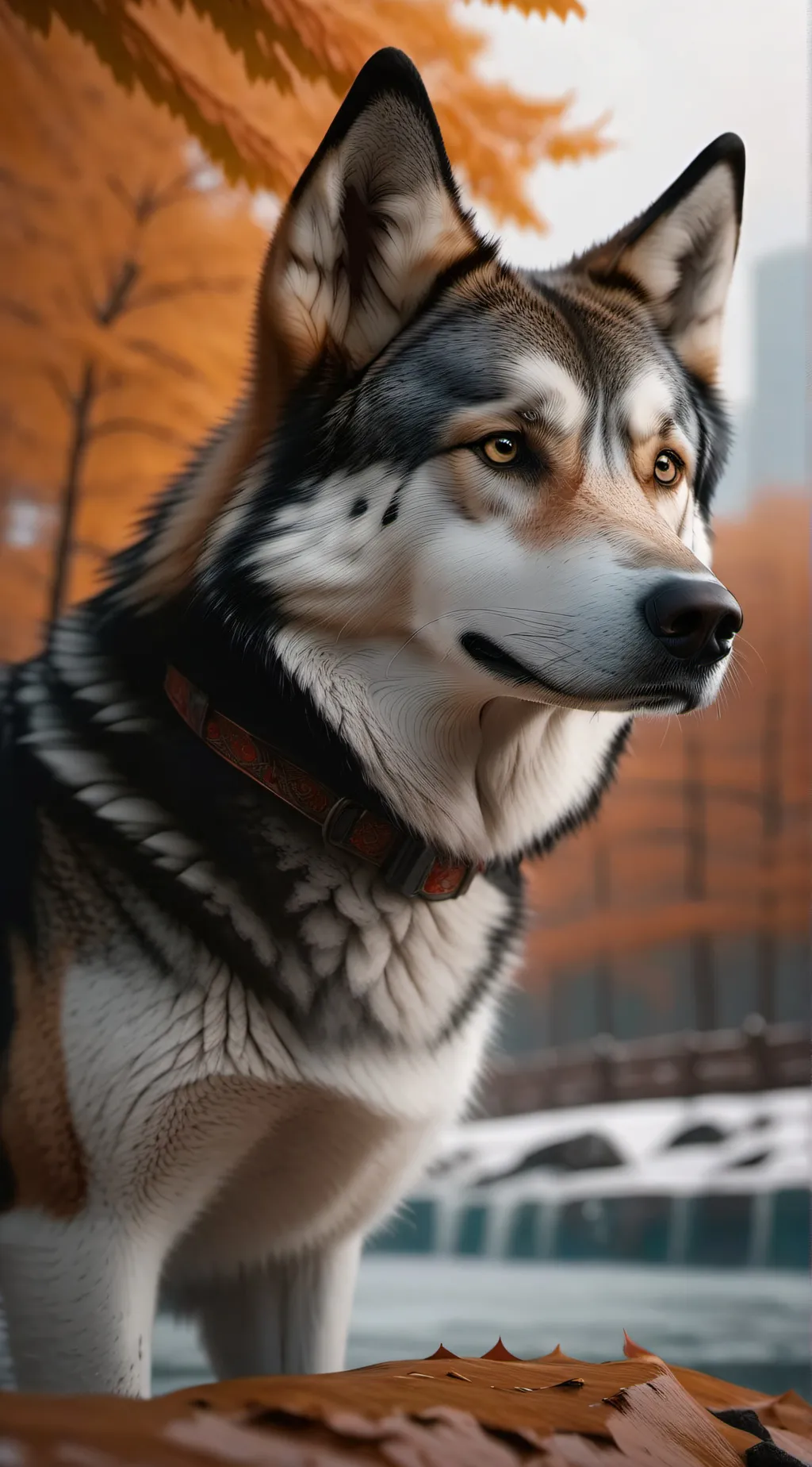 ai character: Little dog background