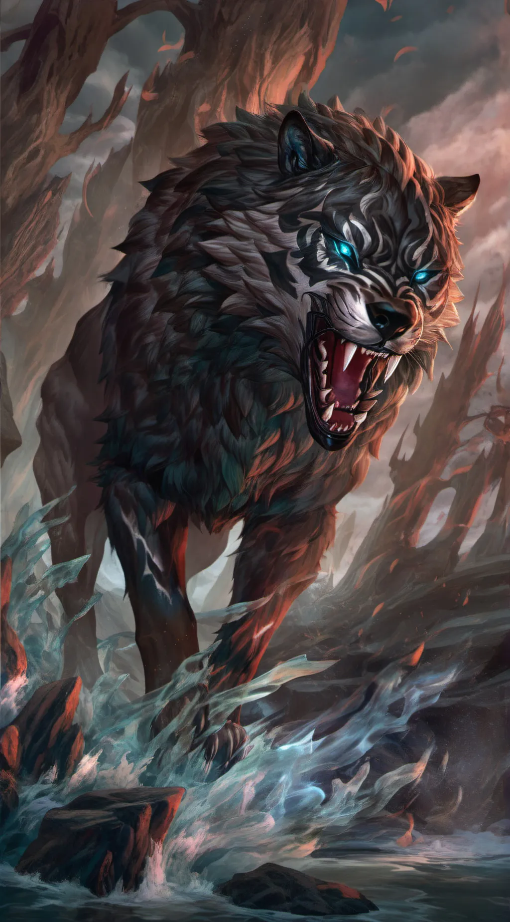 ai character: caught background