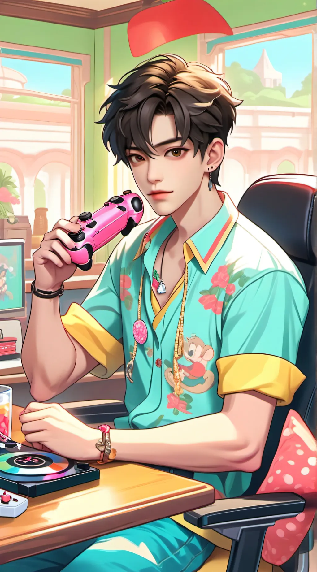 ai character: Leo background