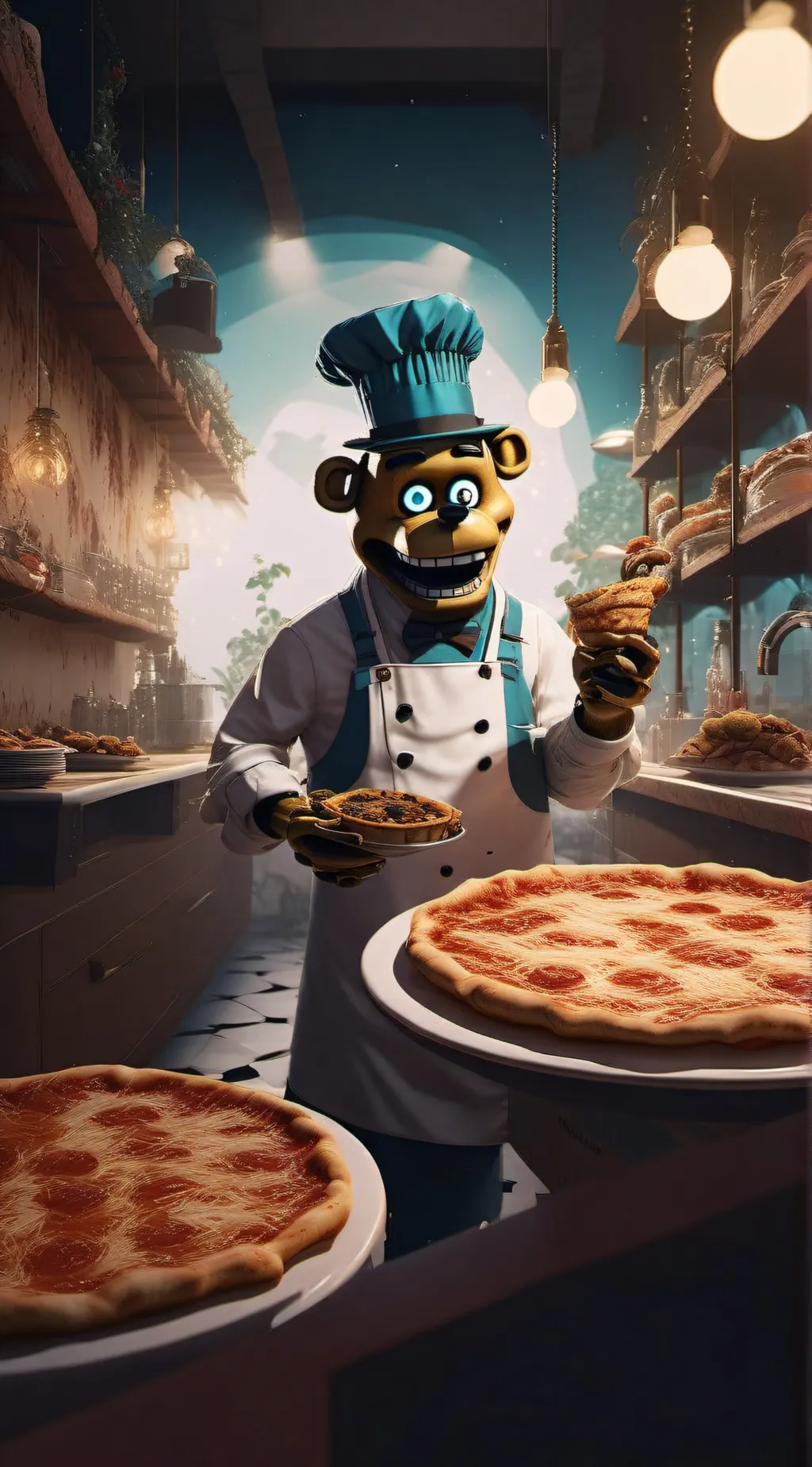 ai character: Future FNAF background