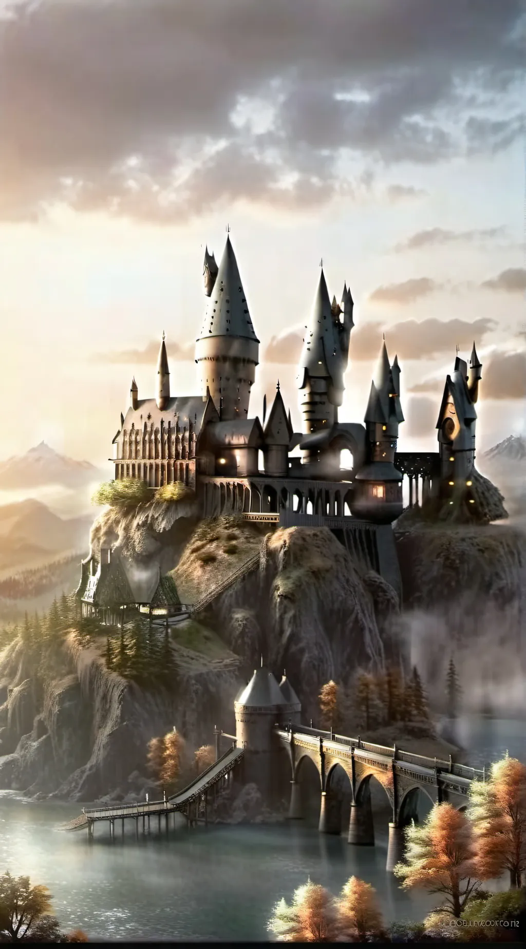 ai character: Hogwart field trip background