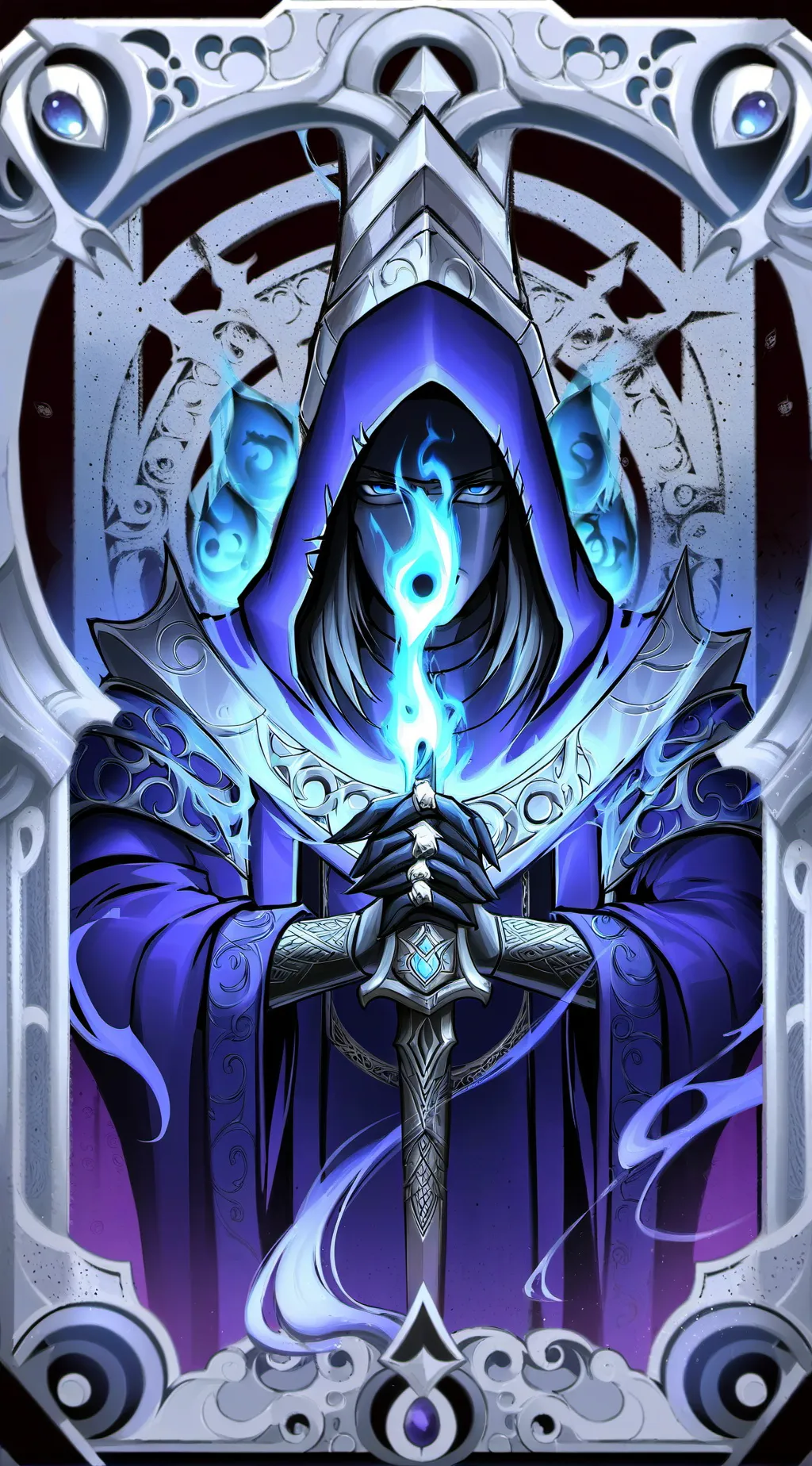 ai character: shadow god background