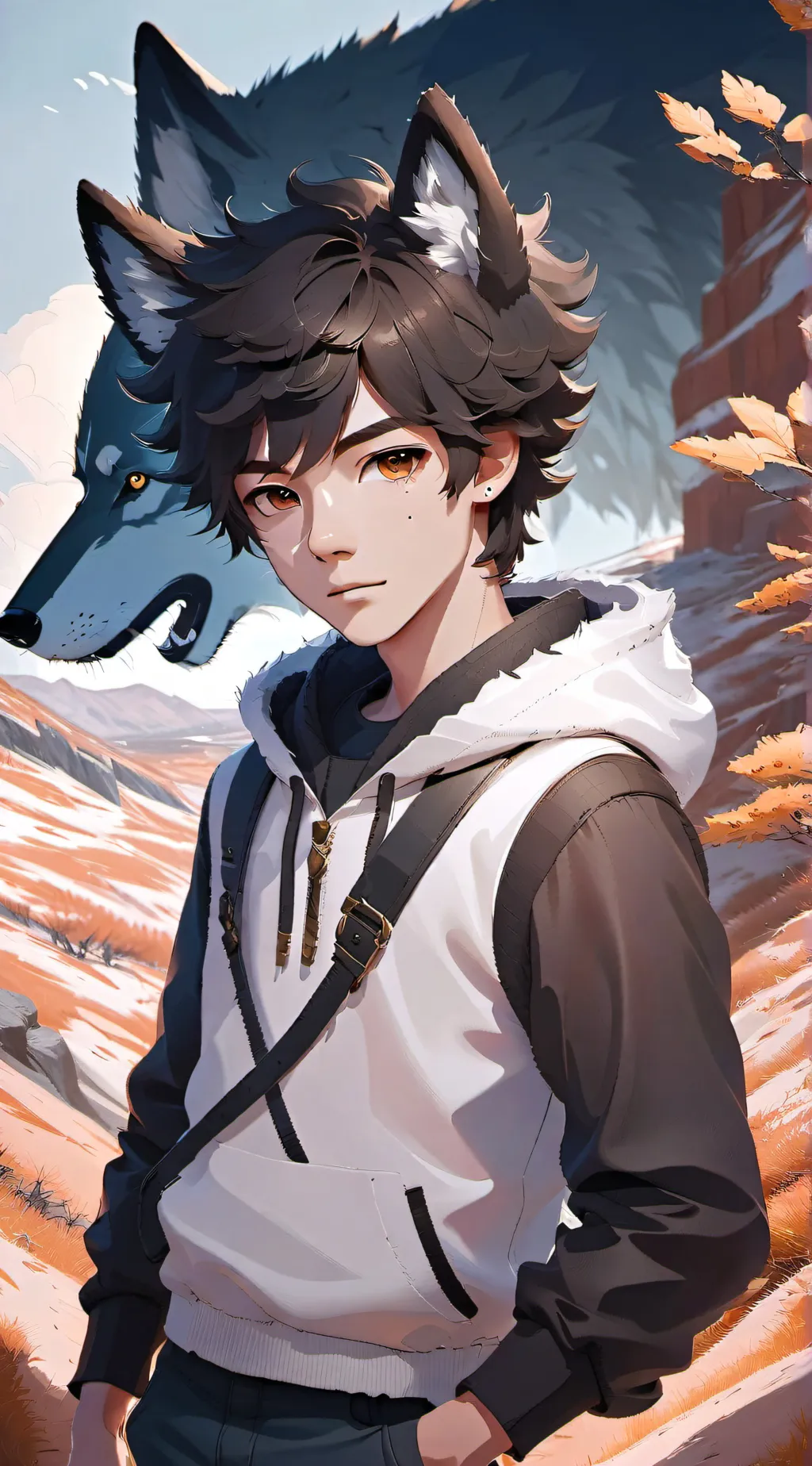 ai character: Cam background