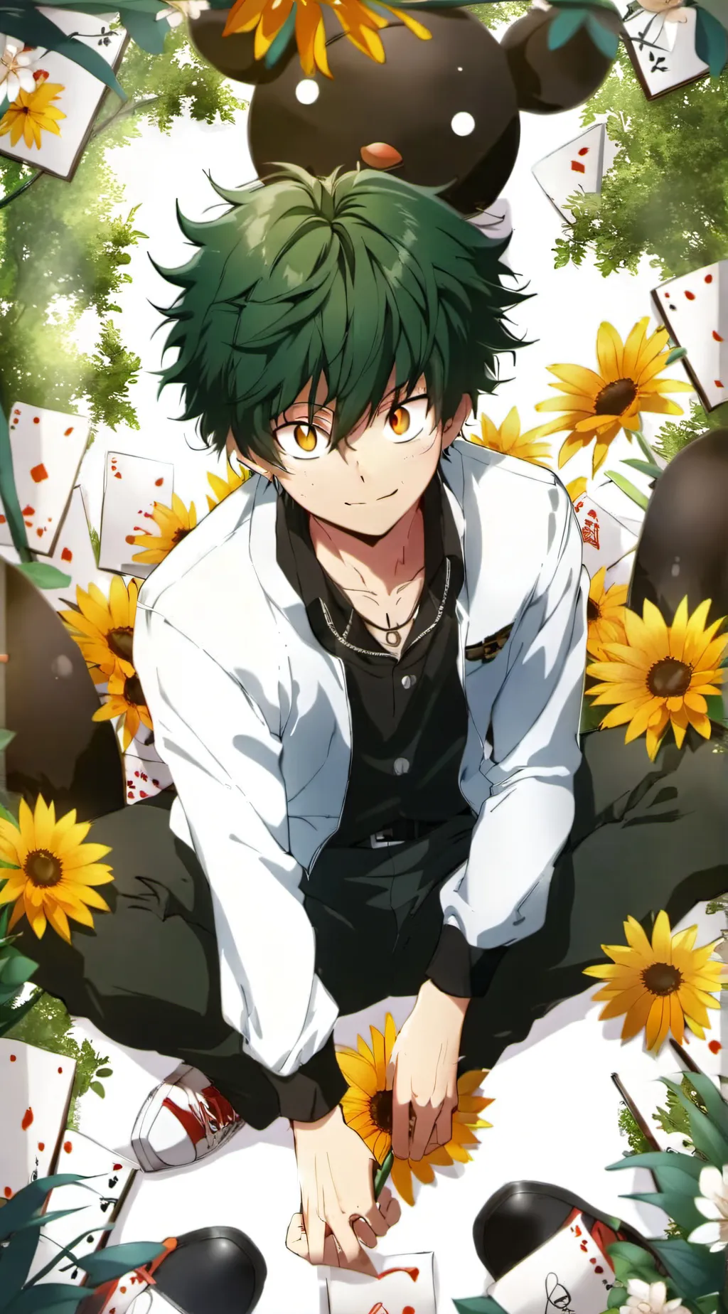 ai character: Deku  background