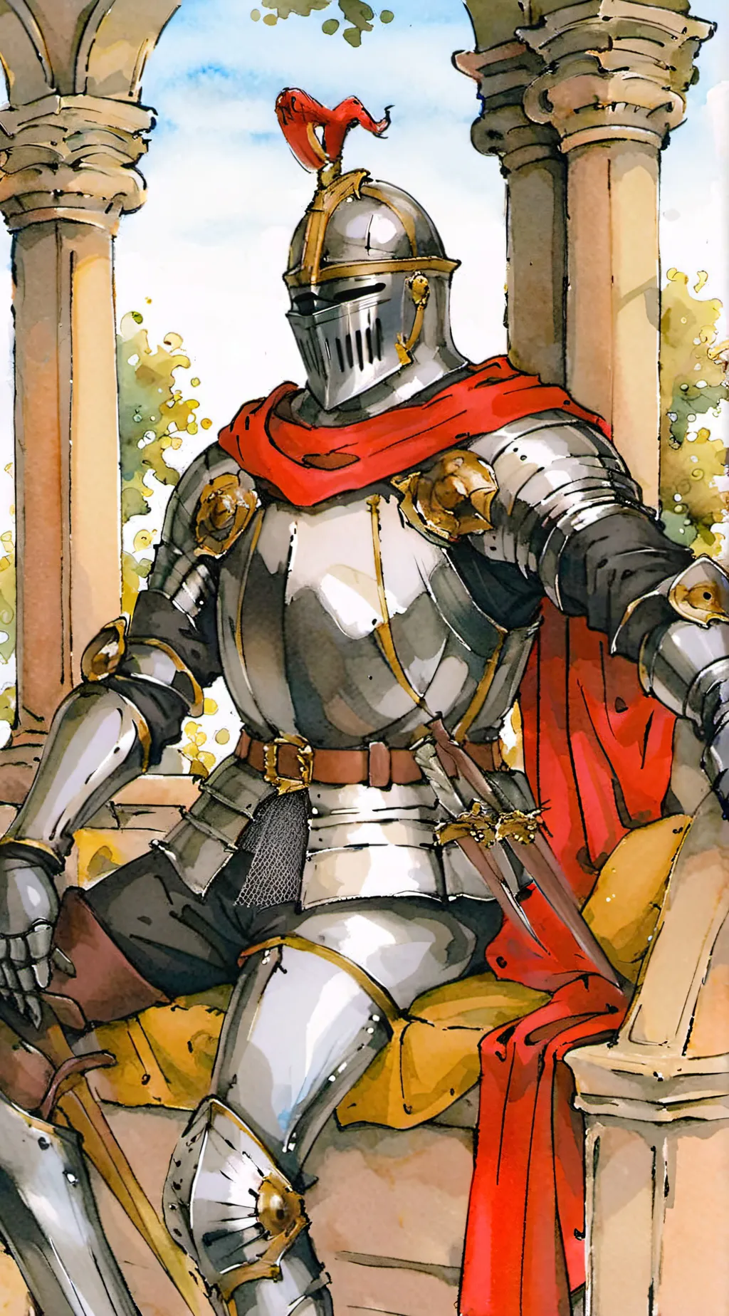 ai character: Knight background