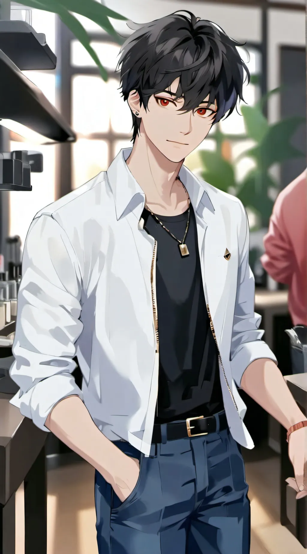 ai character: Jacob  background