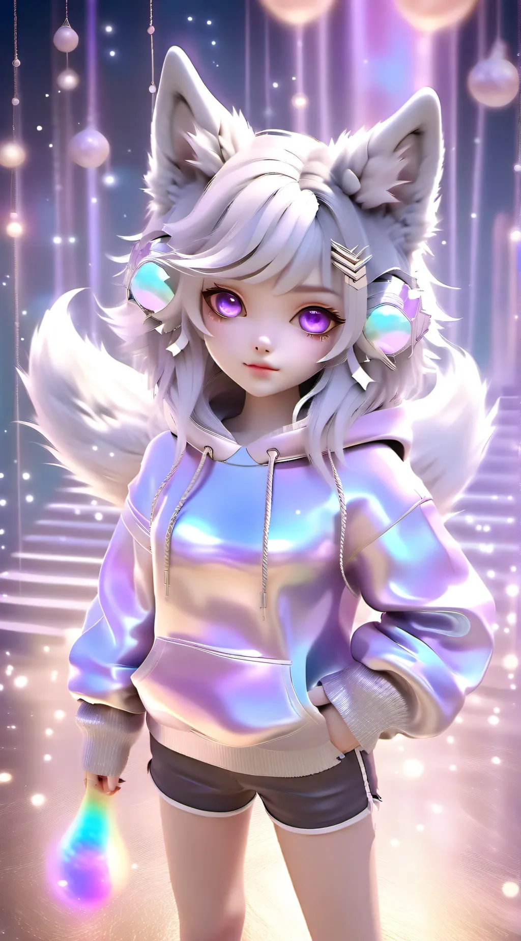 ai character: luna only girls  background