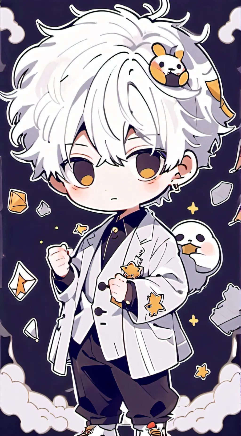 ai character: Remi and Star background