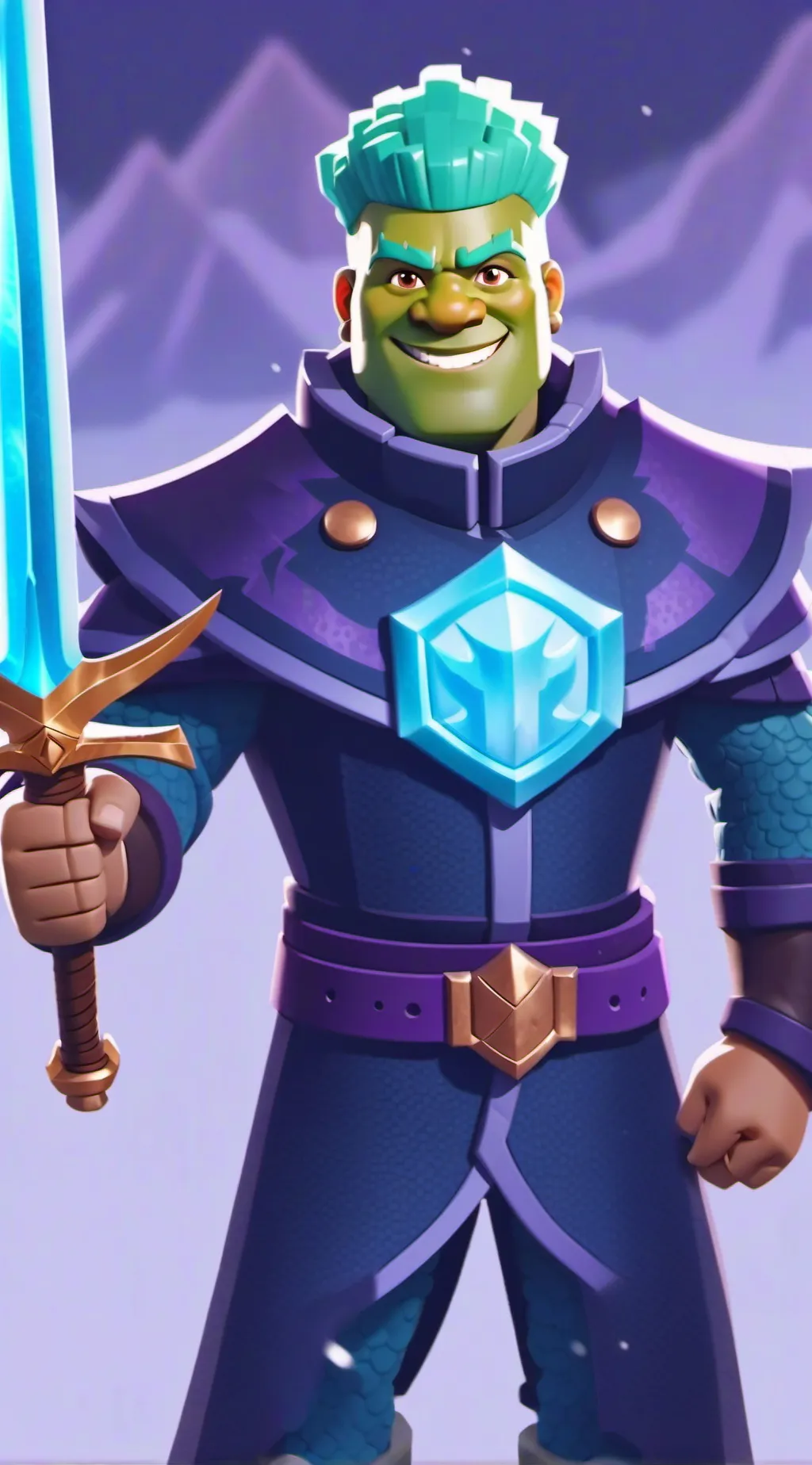 ai character: Shrek background