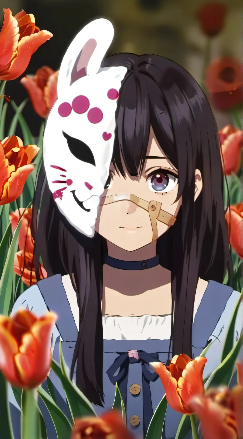 ai character: tulip  background