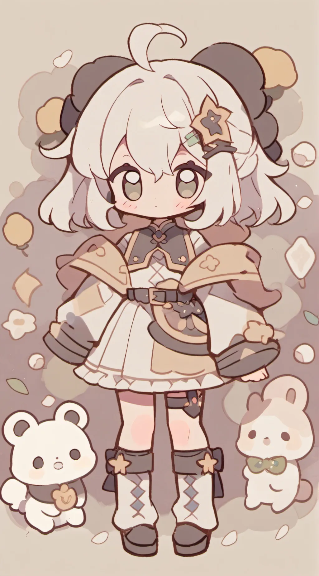 ai character: FPE BUT THEYLOVEU background